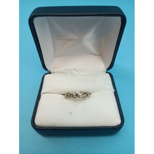 230 - A 9ct Gold Sapphire and Diamond ring