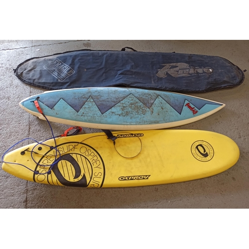 925 - Pair of Surf Boards Osprey and Froobia in Carry Bag