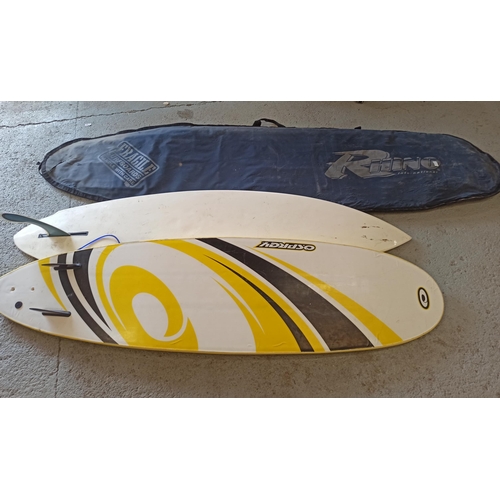 925 - Pair of Surf Boards Osprey and Froobia in Carry Bag