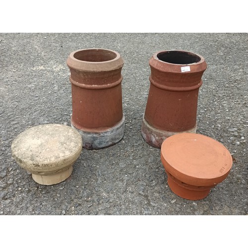 909 - Chimney Pots and Non Matching Cowls