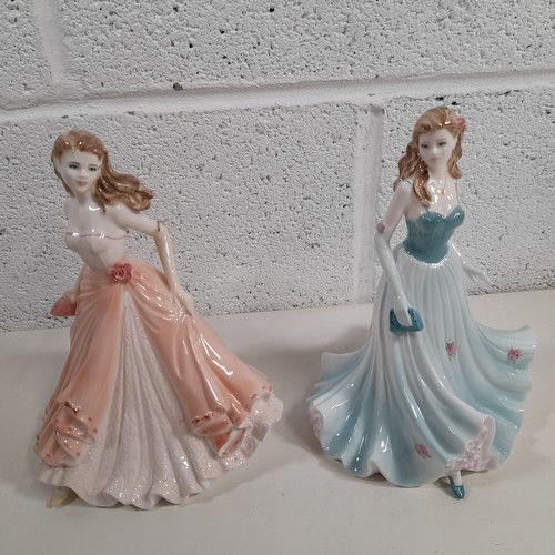 35 - Coalport Figurines - Congratulations 2000 and With Thanks 2000