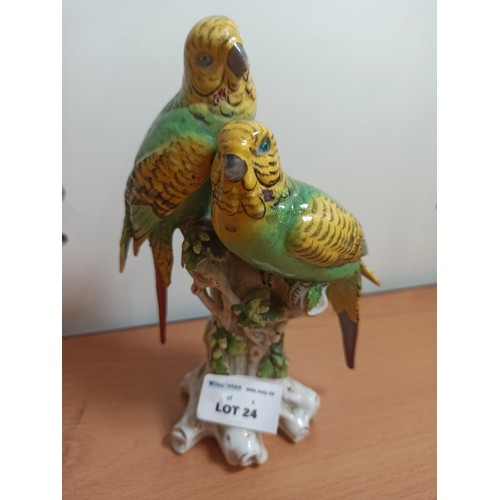 24 - A Sitzendorf Parrotkeet Ornament