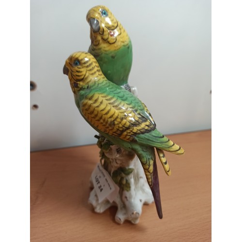 24 - A Sitzendorf Parrotkeet Ornament