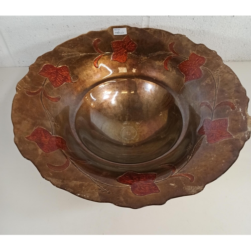 894 - Large Lavorazione Arte Murano Bowl 7cm High, 52cm Diameter