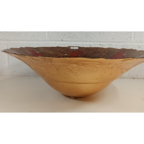 894 - Large Lavorazione Arte Murano Bowl 7cm High, 52cm Diameter