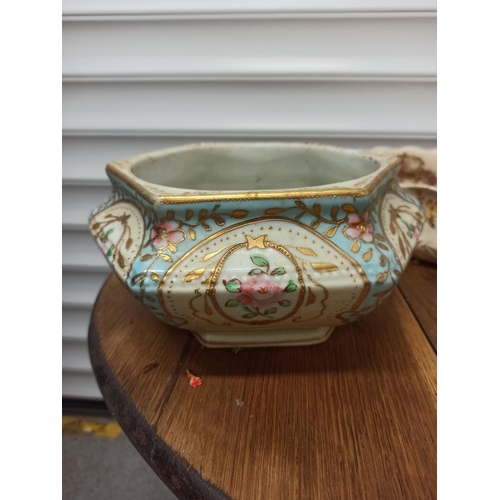 865 - Serving Platter , Tureens and Glass Fruit Bowl