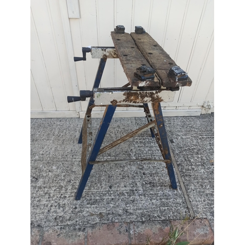 68 - Folding Workbench in Well Loved Condition