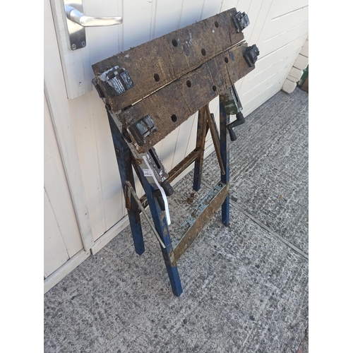 68 - Folding Workbench in Well Loved Condition