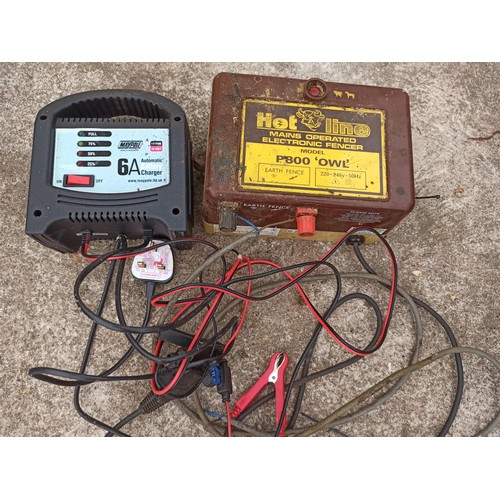 160 - Maypole Battery Charger and Hotline Mains Operated Electronic Fencer