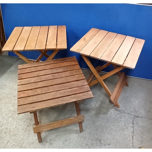 223 - Folding Tables x 3 - 1 Large , 2 x Small