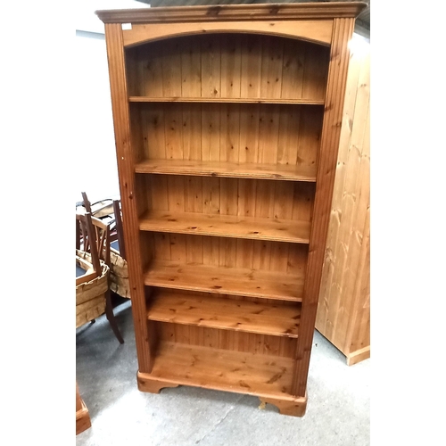 1018 - A  Ducal 6 Shelf Pine Book Case