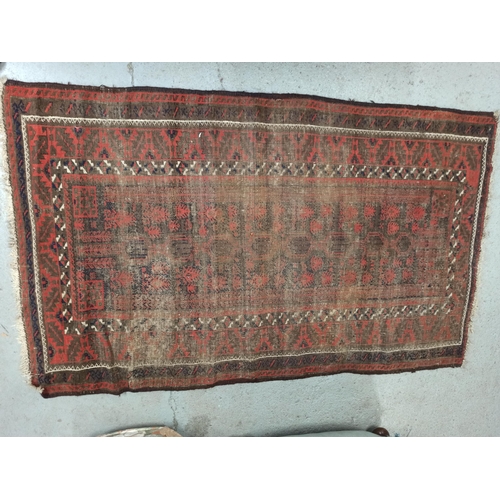 997 - 2 X Handmade Rugs Both Well Worn 200cm x 238cm and 189cm x 1115cm