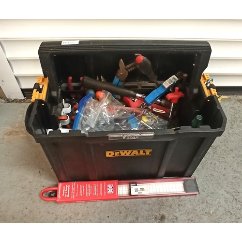 142 - Dewalt Tool Carry Case with Assorted Tools and Fixings