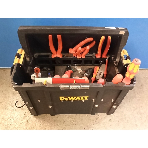 136 - Dewalt Tool Carry Case with Assorted Electrical Tools