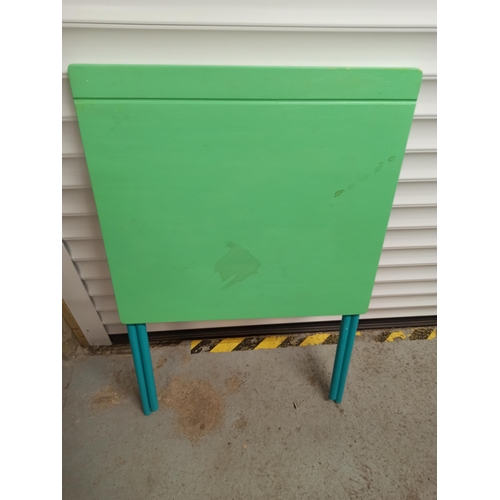 293 - A Folding Green Painted Table