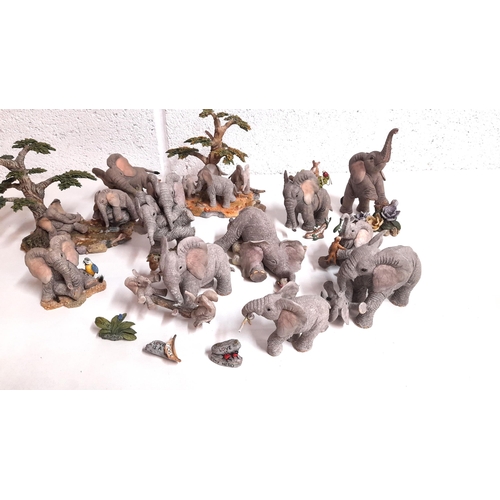 892 - Assorted Tusker Elephant Ornaments