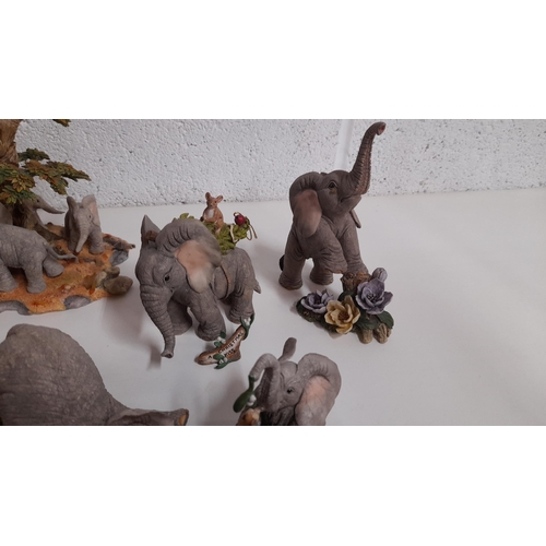 892 - Assorted Tusker Elephant Ornaments