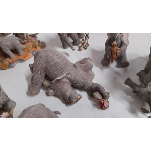 892 - Assorted Tusker Elephant Ornaments