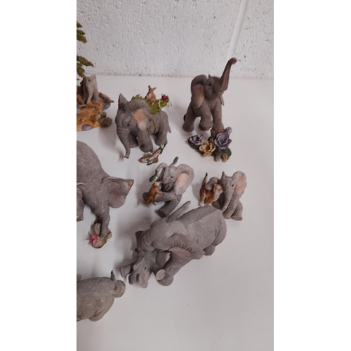 892 - Assorted Tusker Elephant Ornaments