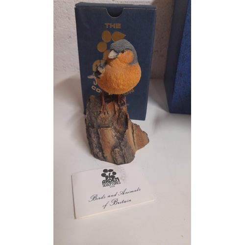 893 - Arden Bird Sculpture and Christopher Holt Bird Sculptures Hand Painted Stoneware with Certificates, ... 