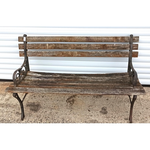 239 - Small Garden Bench - Needs Attention 70cm x 122cm x 50cm