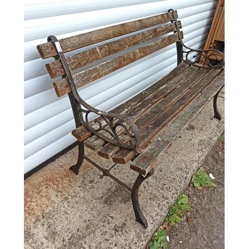 239 - Small Garden Bench - Needs Attention 70cm x 122cm x 50cm