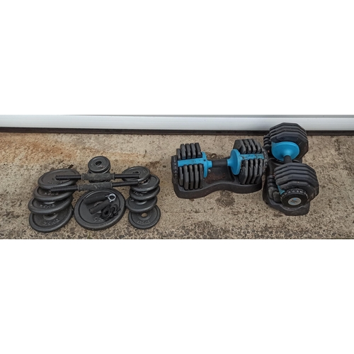 320C - 2 x Sets of Health Elite Weights and More