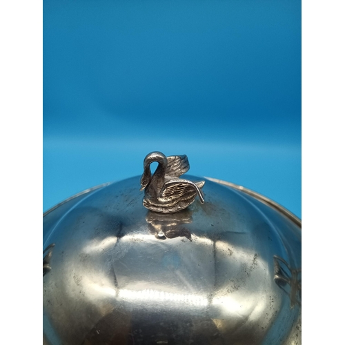 469 - A Russian Silver Lidded Pot 584 Grams - Marked 1820 18cm H x 16cm W (22cm inc. Handles)