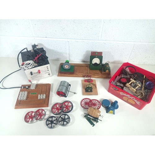 1116 - A Large Quantity of Model Steam Engine Parts, Battery Charger etc.