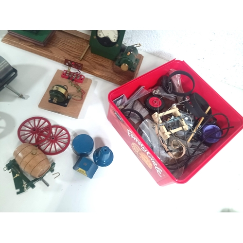 1116 - A Large Quantity of Model Steam Engine Parts, Battery Charger etc.