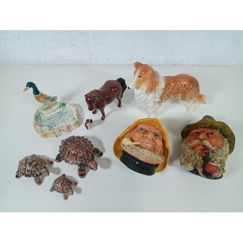 535 - A Collection of Ornaments including Beswick, Wade and Sylvac