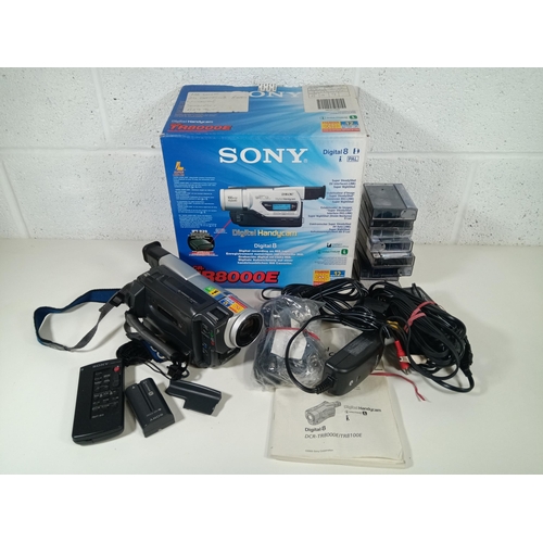 560 - A Sony Digital 8 Handycam and Accessories