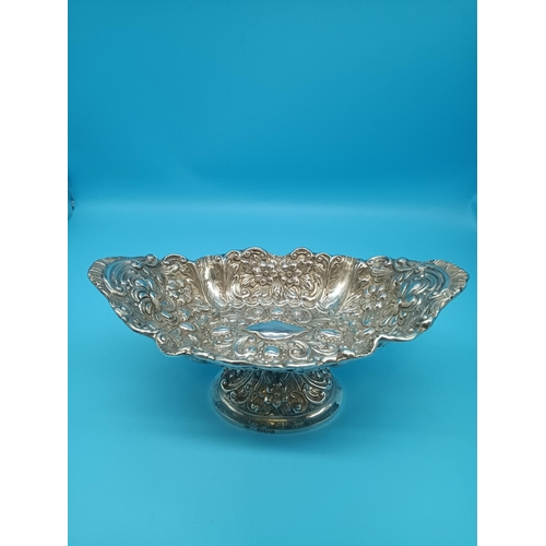 470 - A 1777 Mappin Brothers Silver Dish on Pedestal 295 grams