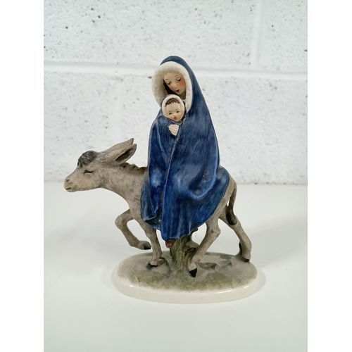 527 - A Goebbel Mary and Jesus Riding a Donkey