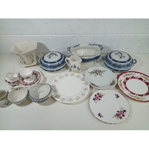 884 - A Royal Winton Planter and Other China and Plates including Booths, Royal Doulton etc