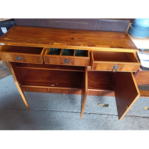 959 - Inlaid Sideboard with 3 Drawers and Cupboards