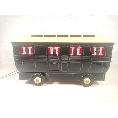 1120 - A Scratch Built Large Showmans Caravan 50 x 30 x 26cm with Miniature interior fixings