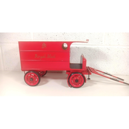 1118 - A Scratch Built Royal Mail Wagon 56 x 23 x 12cm