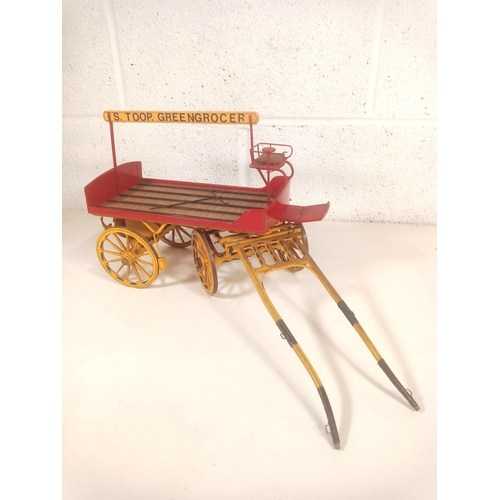 1105 - A Scratch Built Horse Drawn Greengrocers Cart Sign Written 