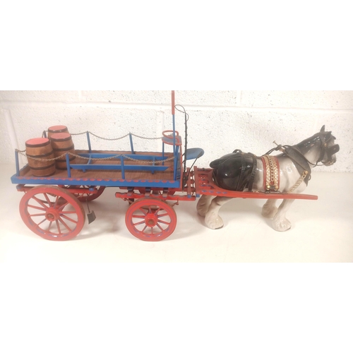 1103 - A Scratch Built Horse Drawn Cart Sign Written  