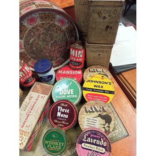 1058 - Box of Assorted Tins