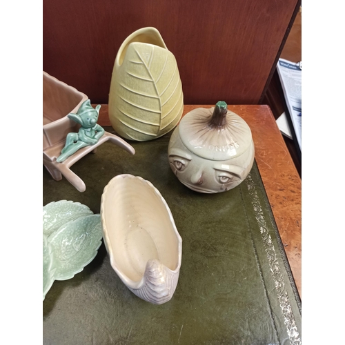 904 - Mixed Sylvac Pottery Including Squirrel Jug, Onion Vases and More