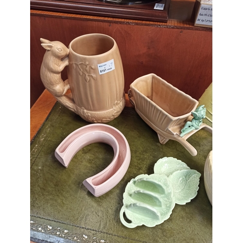 904 - Mixed Sylvac Pottery Including Squirrel Jug, Onion Vases and More