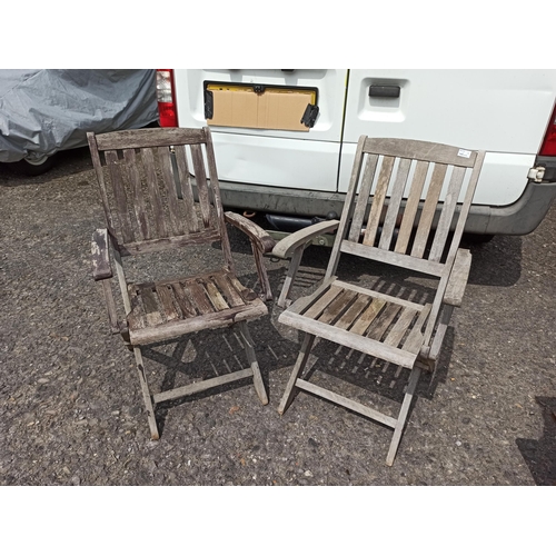 236 - A Pair of Matching Hardwood Garden Chairs