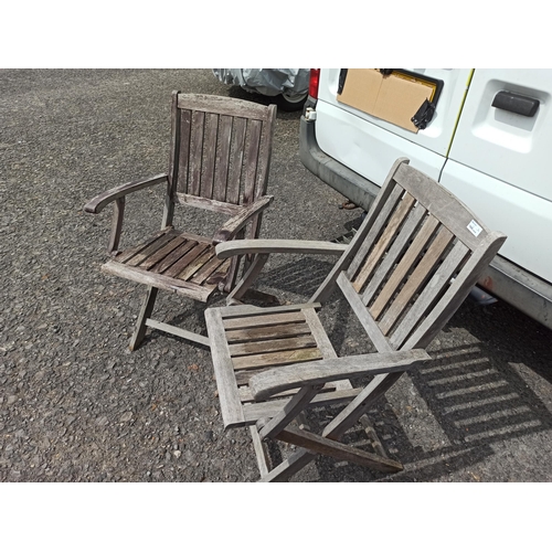 236 - A Pair of Matching Hardwood Garden Chairs