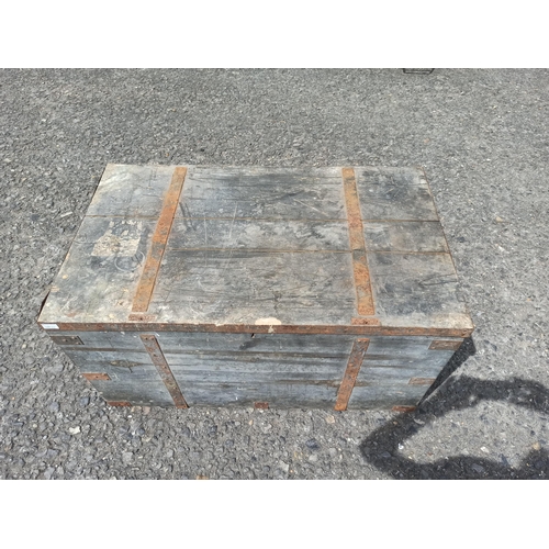 939 - Large Banded Pine Trunk 58cm x 110cm x 68cm