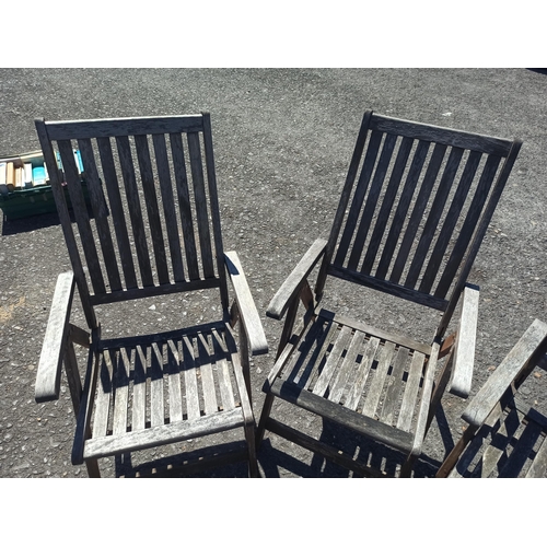 231 - 4 x Hardwood Garden Chairs