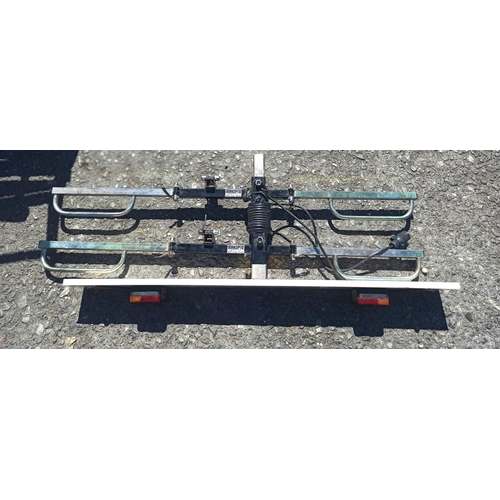 316 - A Metal 2 x Bike Rack with Back Lights