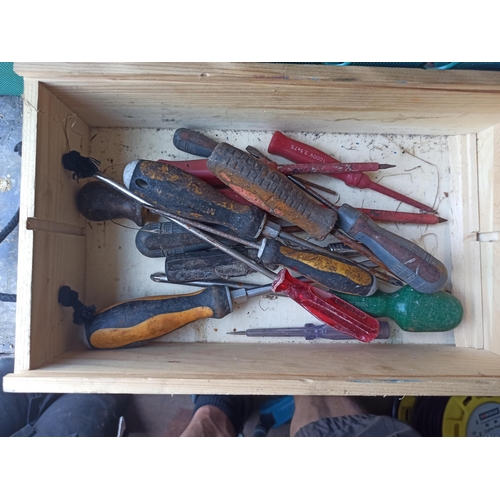 308 - Assorted Tools including Screw Drivers, Pipe Benders, Hammers, Spanners and More