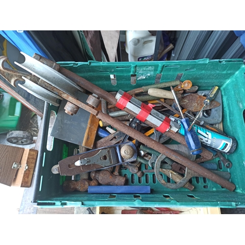 308 - Assorted Tools including Screw Drivers, Pipe Benders, Hammers, Spanners and More